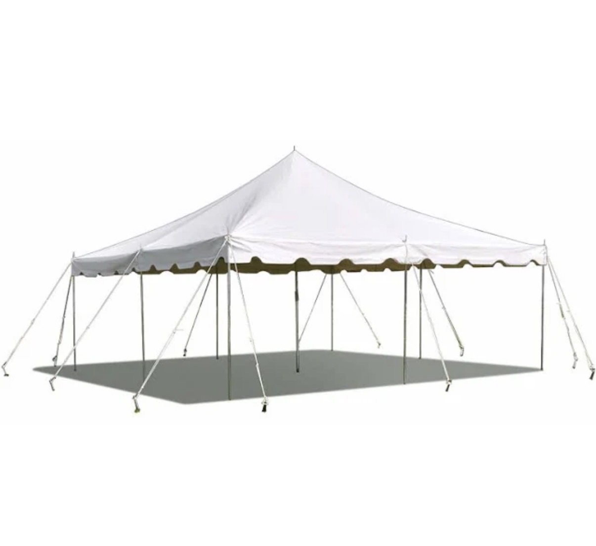10 ft x 20 ft white pole tent for rent in Nova Scotia